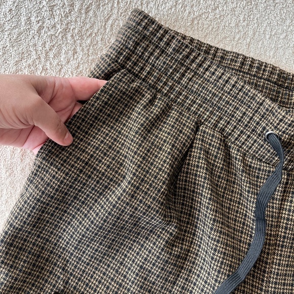 Cleo Houndstooth Slim Trousers with Drawstring Waist  M - Picture 9 of 9
